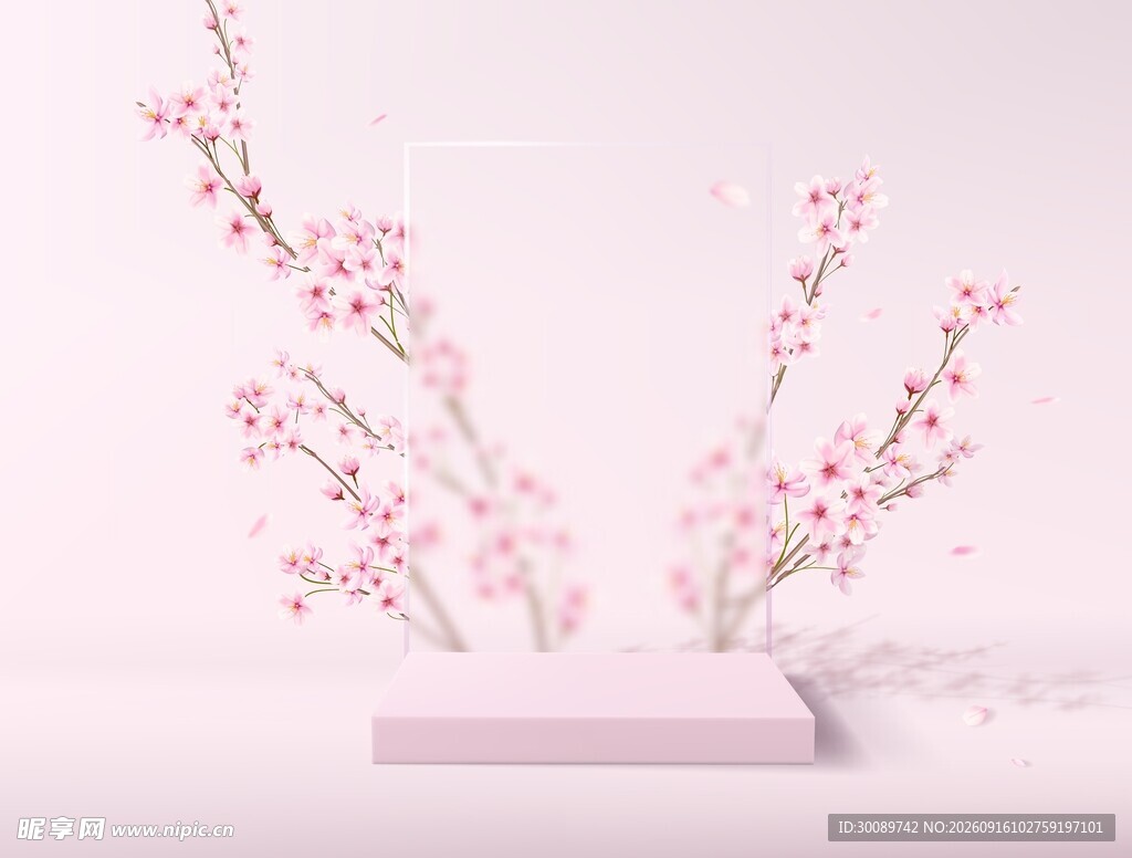 桃花展示台