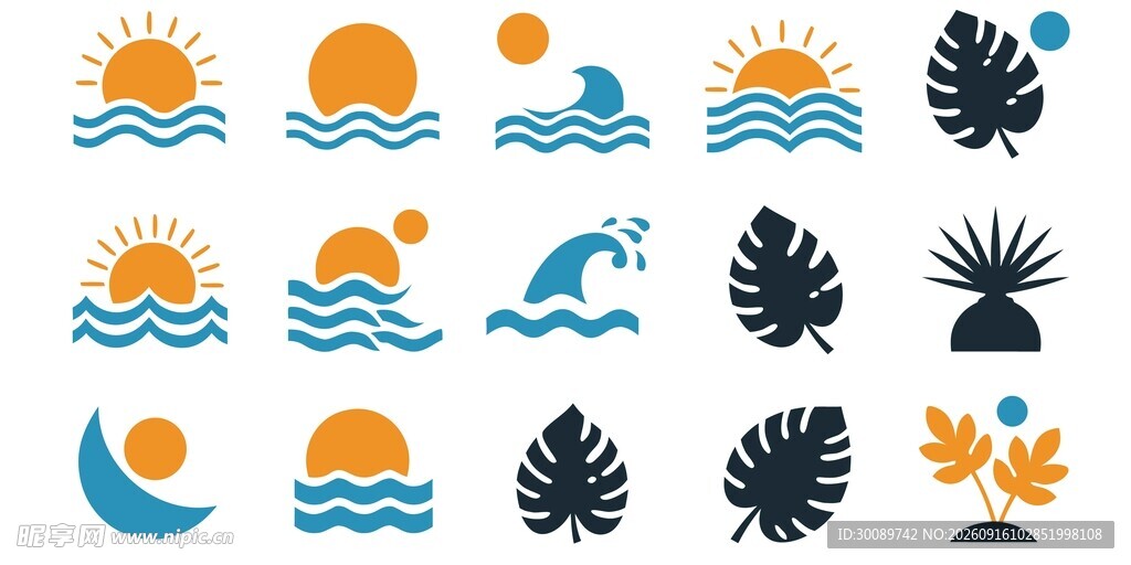 海滨度假素材