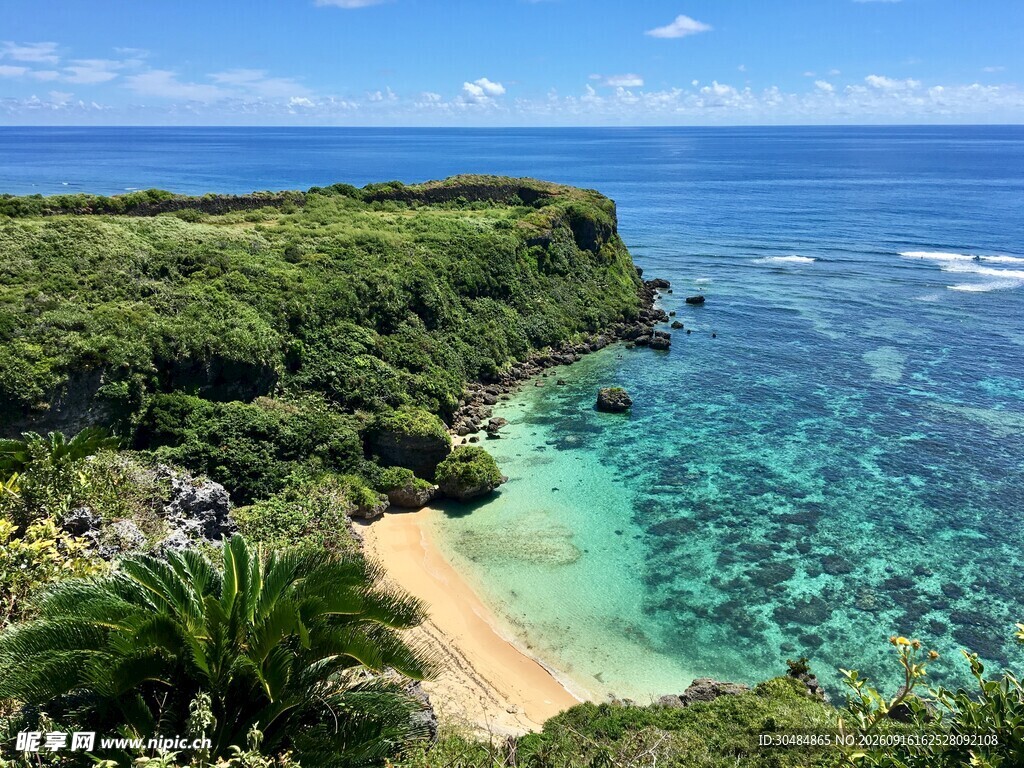 美丽海岛海岸迷人风光