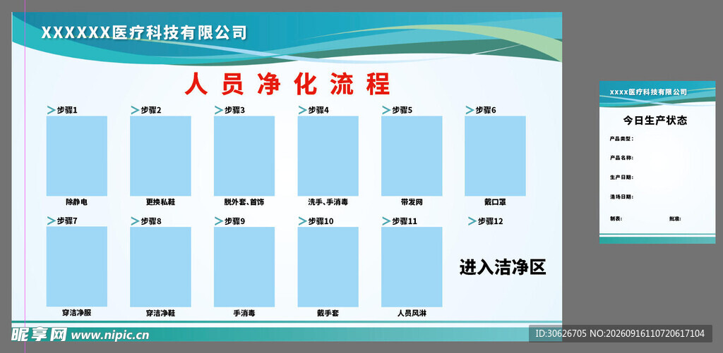  无尘室流程图
