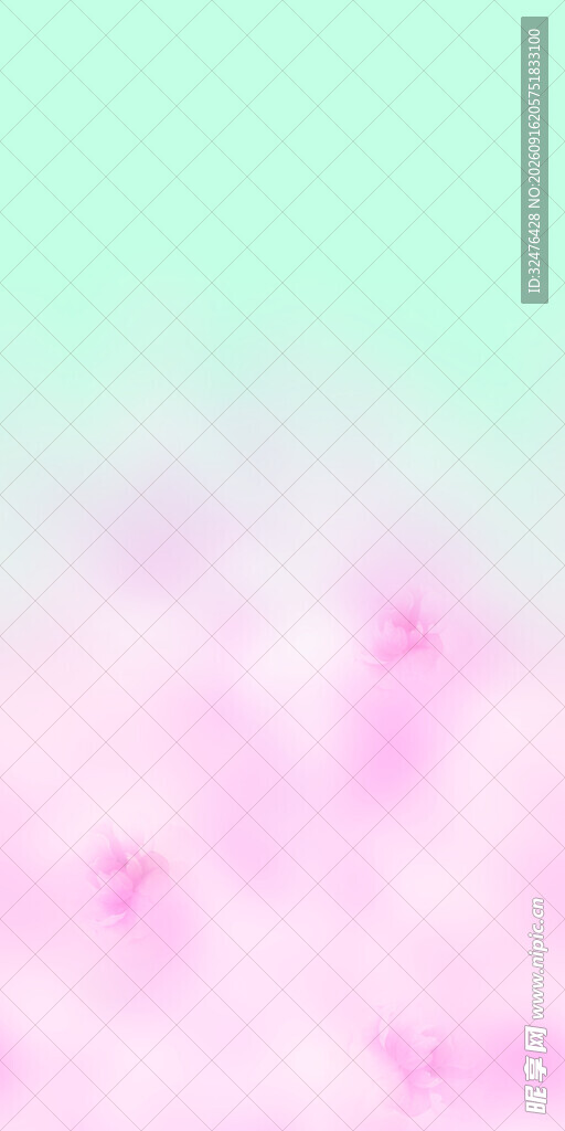 梦幻粉绿渐变背景图