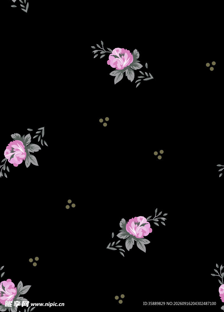 碎花 数码印花
