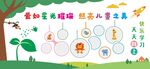 卡通可爱幼儿园照片墙学校文化墙