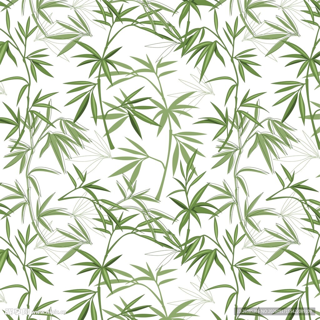 竹叶纹样背景
