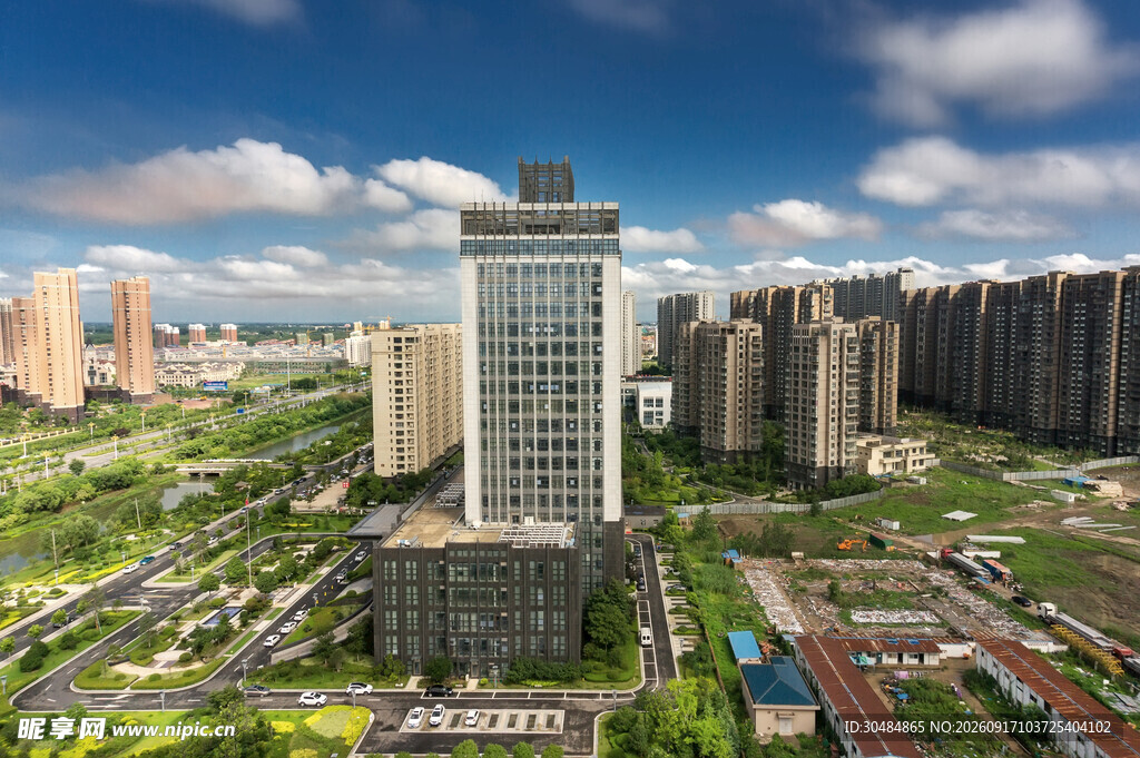 城市高楼景观俯瞰图