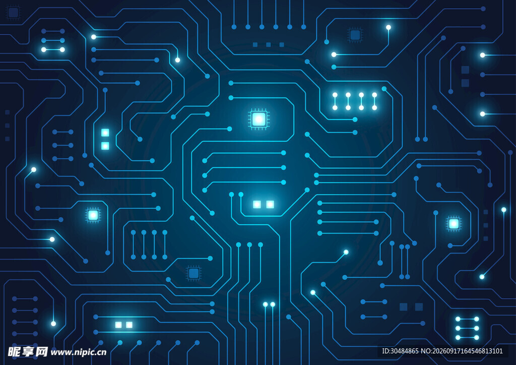 科技感电路板背景图案