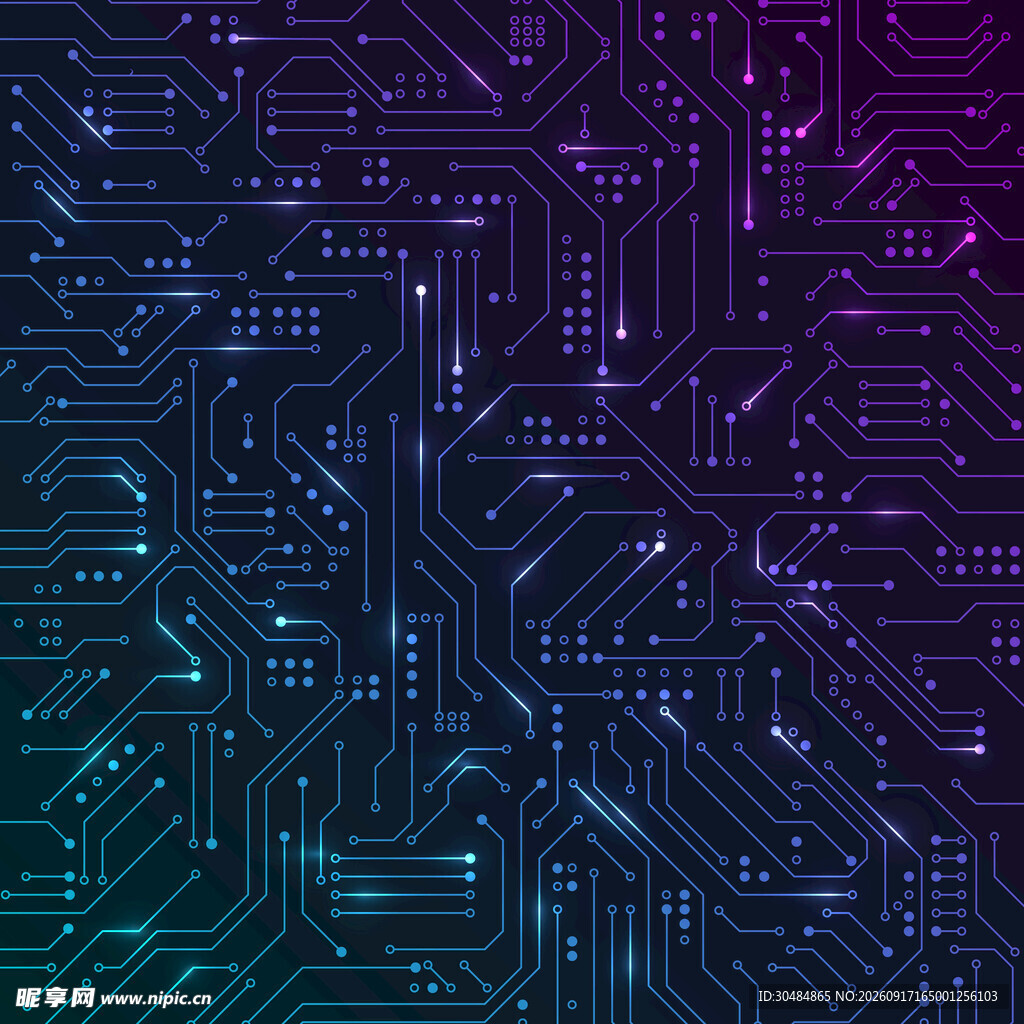 科技感电路板背景图案