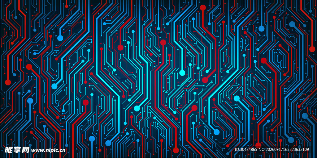 科技感电路板背景图案