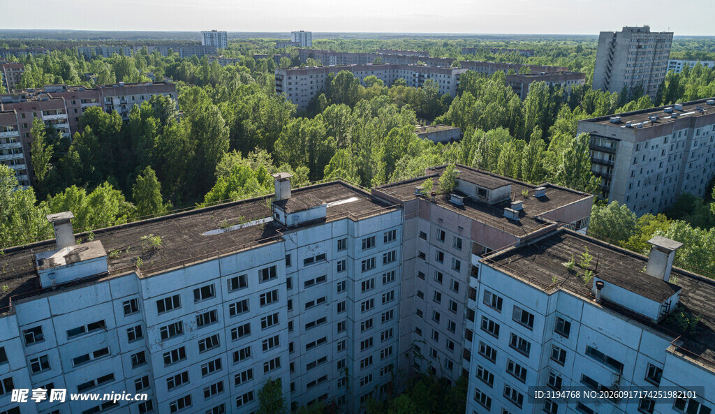 城市住宅区俯瞰景观