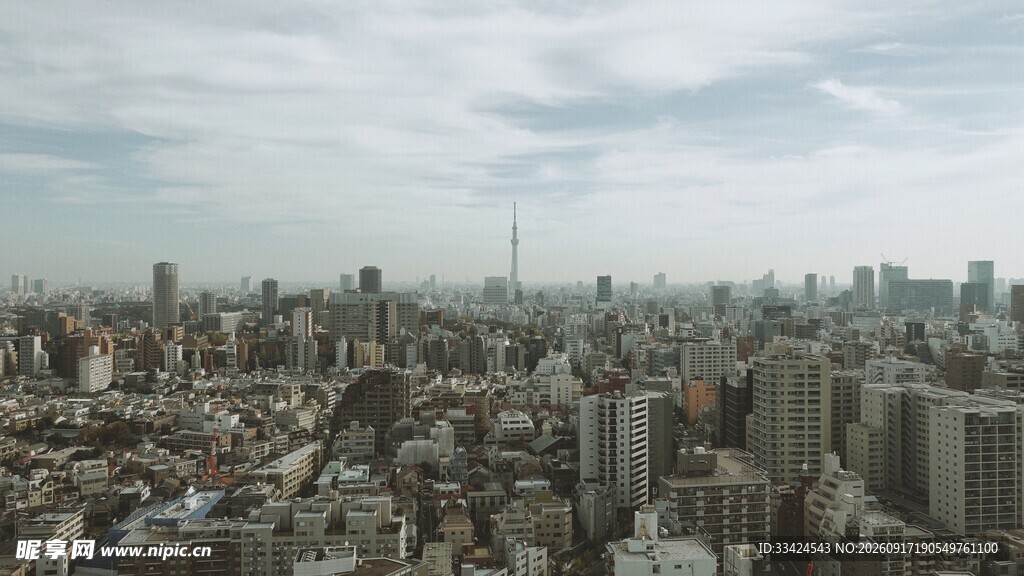 俯瞰繁华都市景观