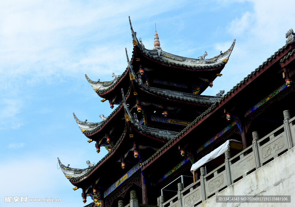 中式古建筑飞檐