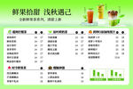 鲜榨果汁销售数据统计图
