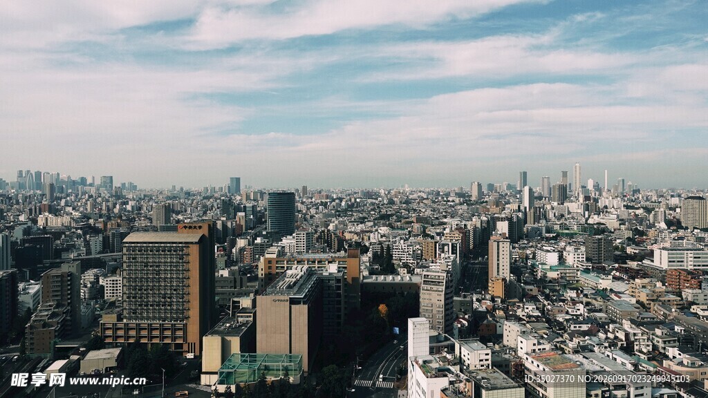 俯瞰繁华都市景观