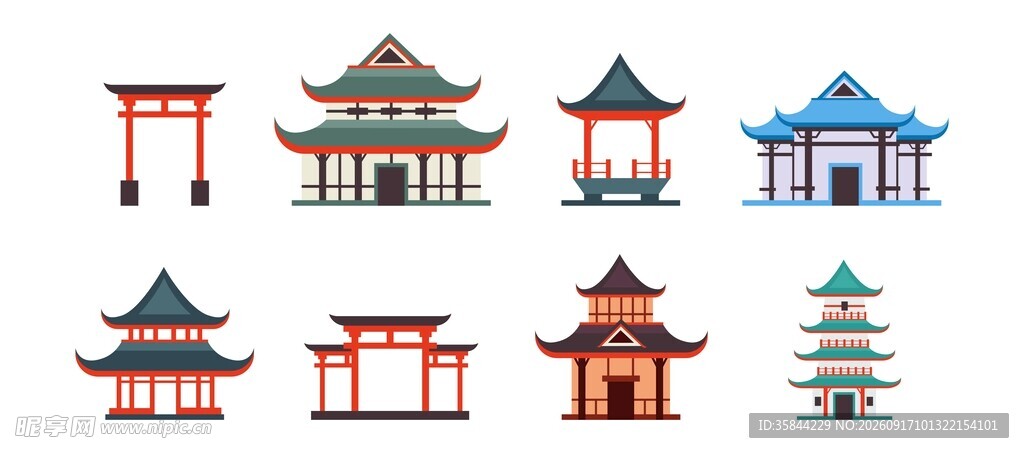 古风建筑素材