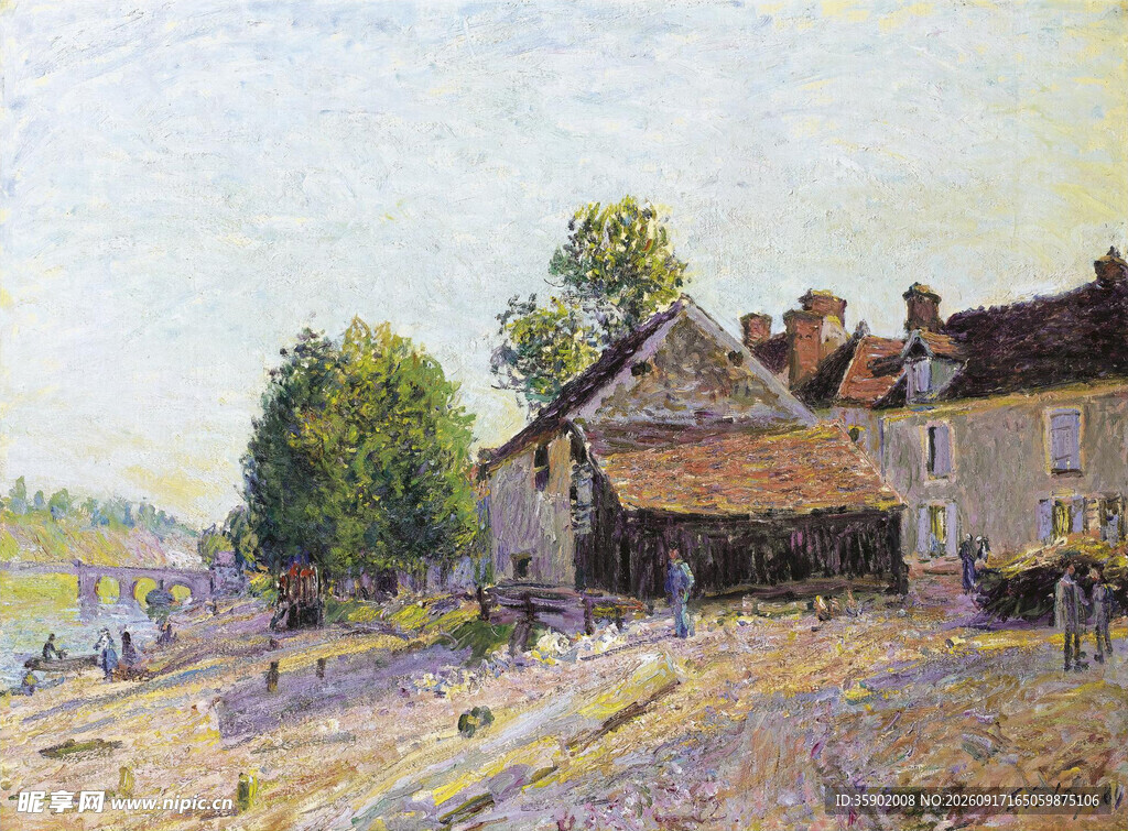 乡村风景油画