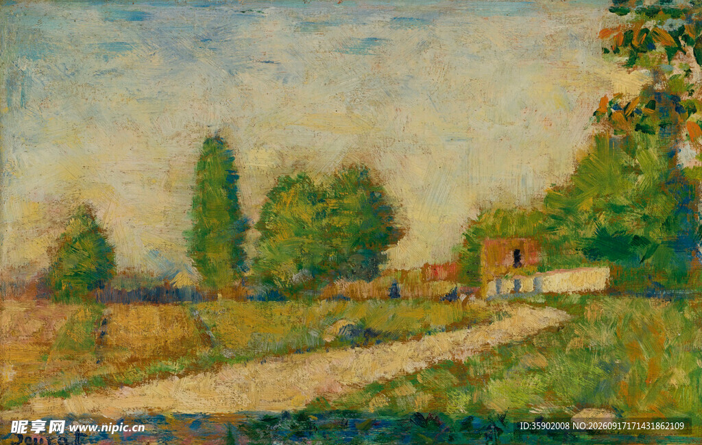 田园风景油画