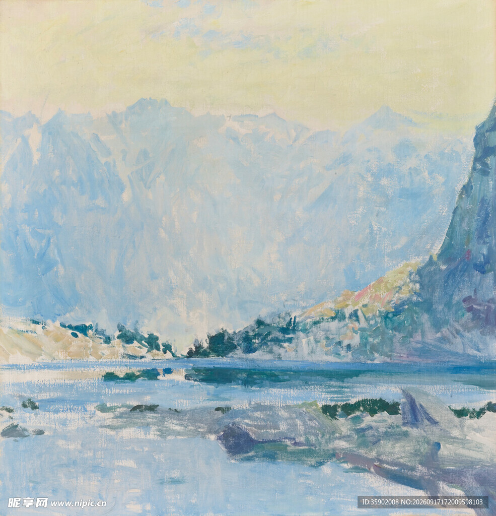 山水风景油画