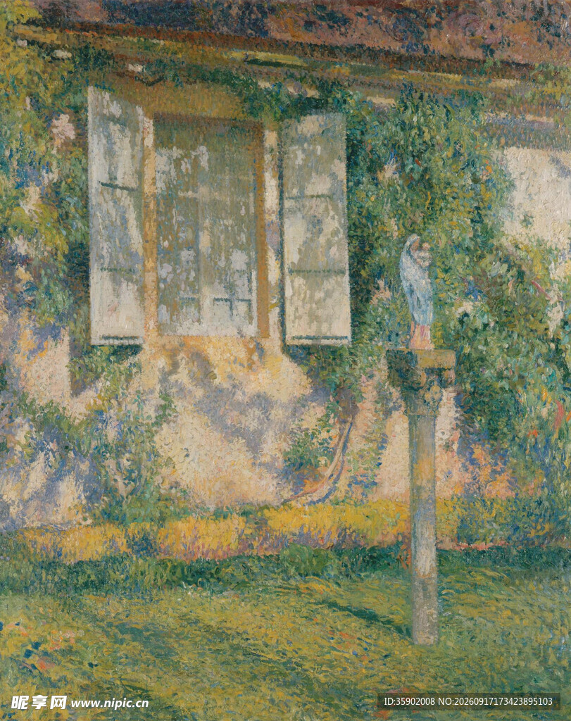 田园风小屋绿植环绕景致