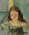 古典少女油画肖像