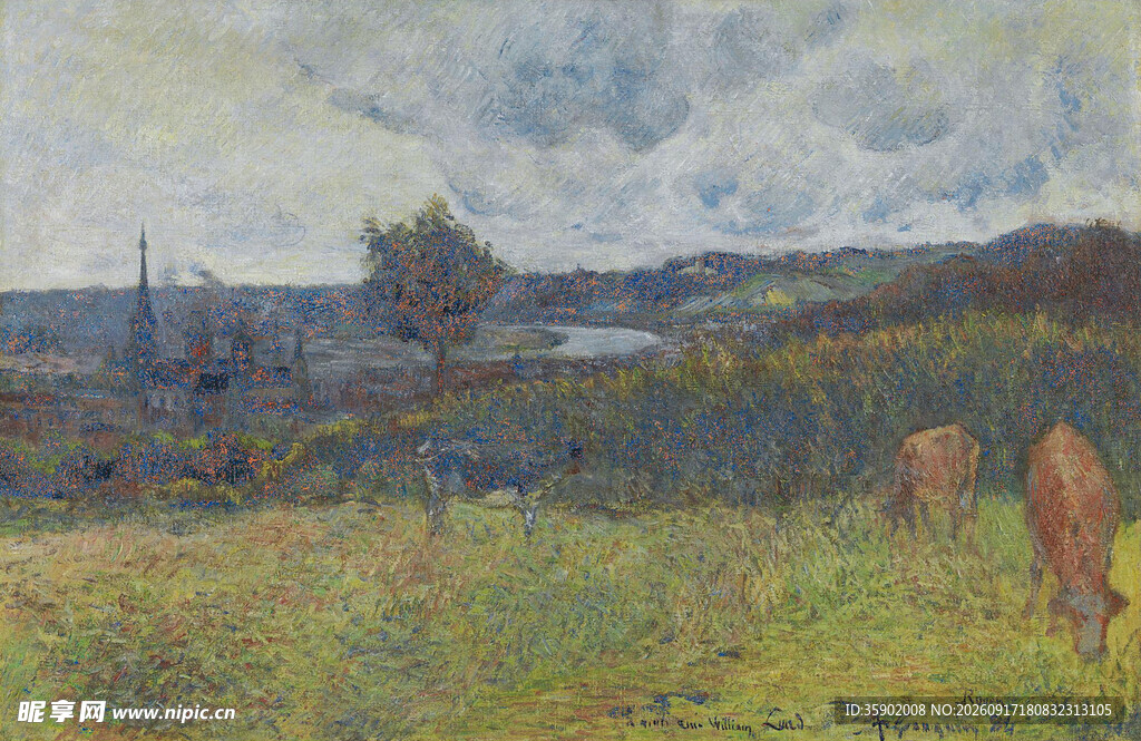 田园风景油画