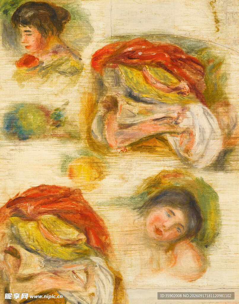古典人物绘画艺术作品