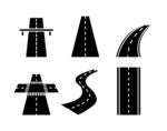 多样道路图标集合