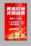 黄金旺铺火爆招租海报