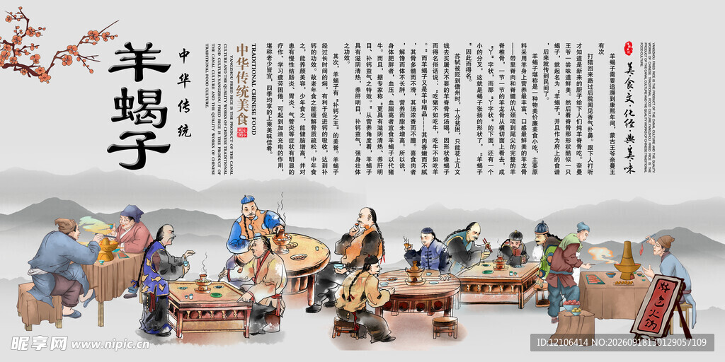 羊蝎子展板