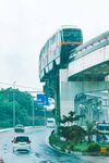 城市高架轻轨与地面交通