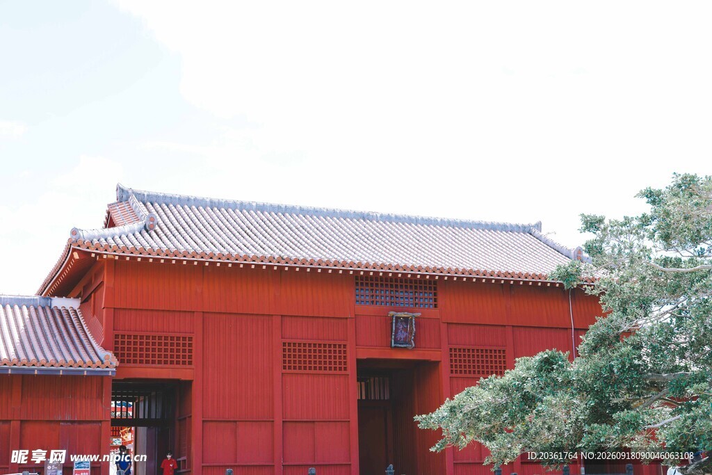 中式红墙建筑