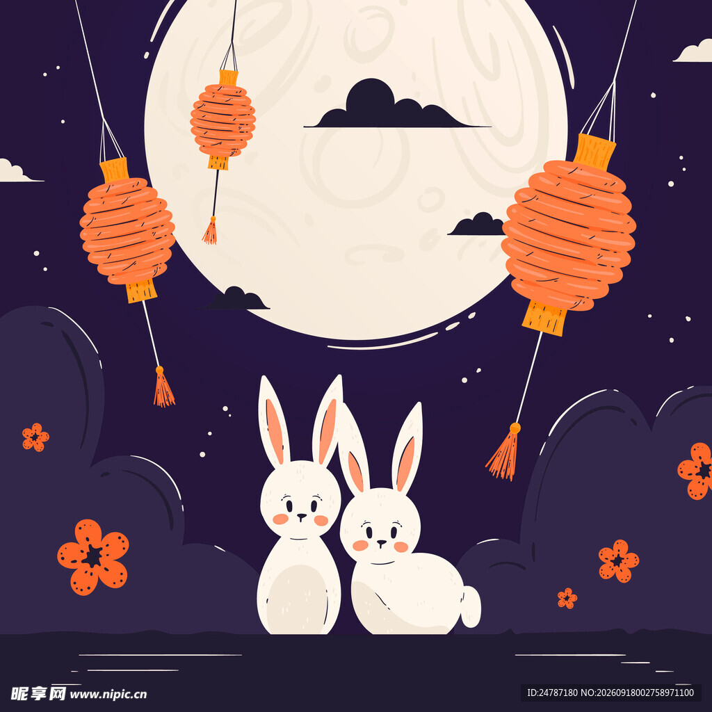 中秋节兔子