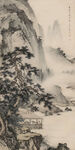 奇松山居图