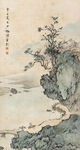 深山骑驴图