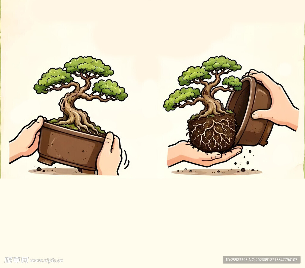 盆景移植
