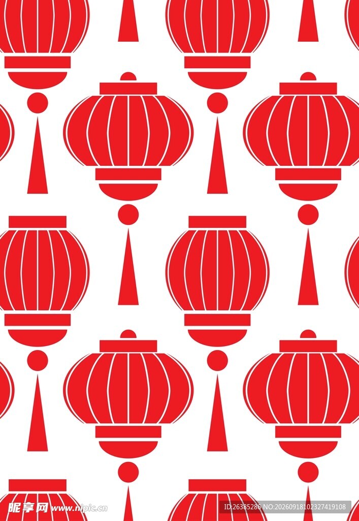 红色灯笼底纹