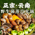 野山菌蒸汽火锅入口图