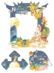 中秋主题装饰图案设计