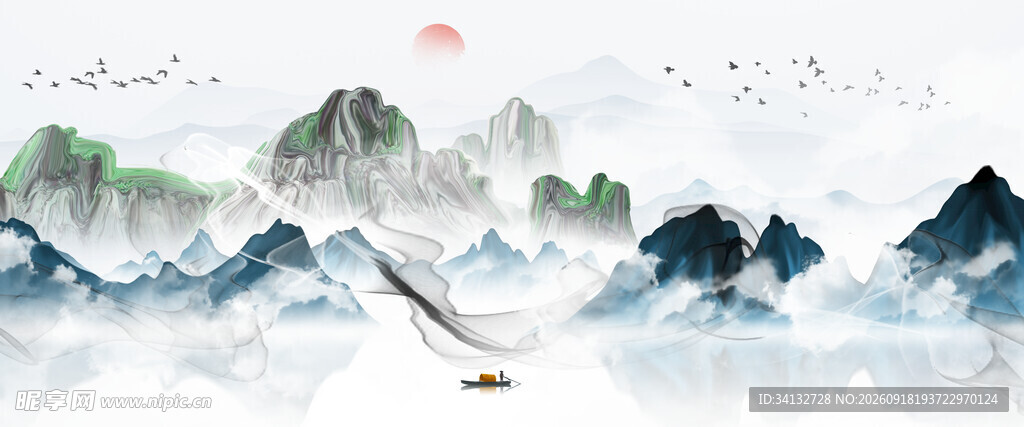 中国风水墨画