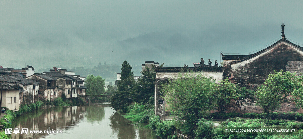 江南水乡古村风景如画