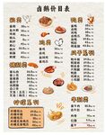 价目表海报