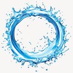 水纹圆环素材