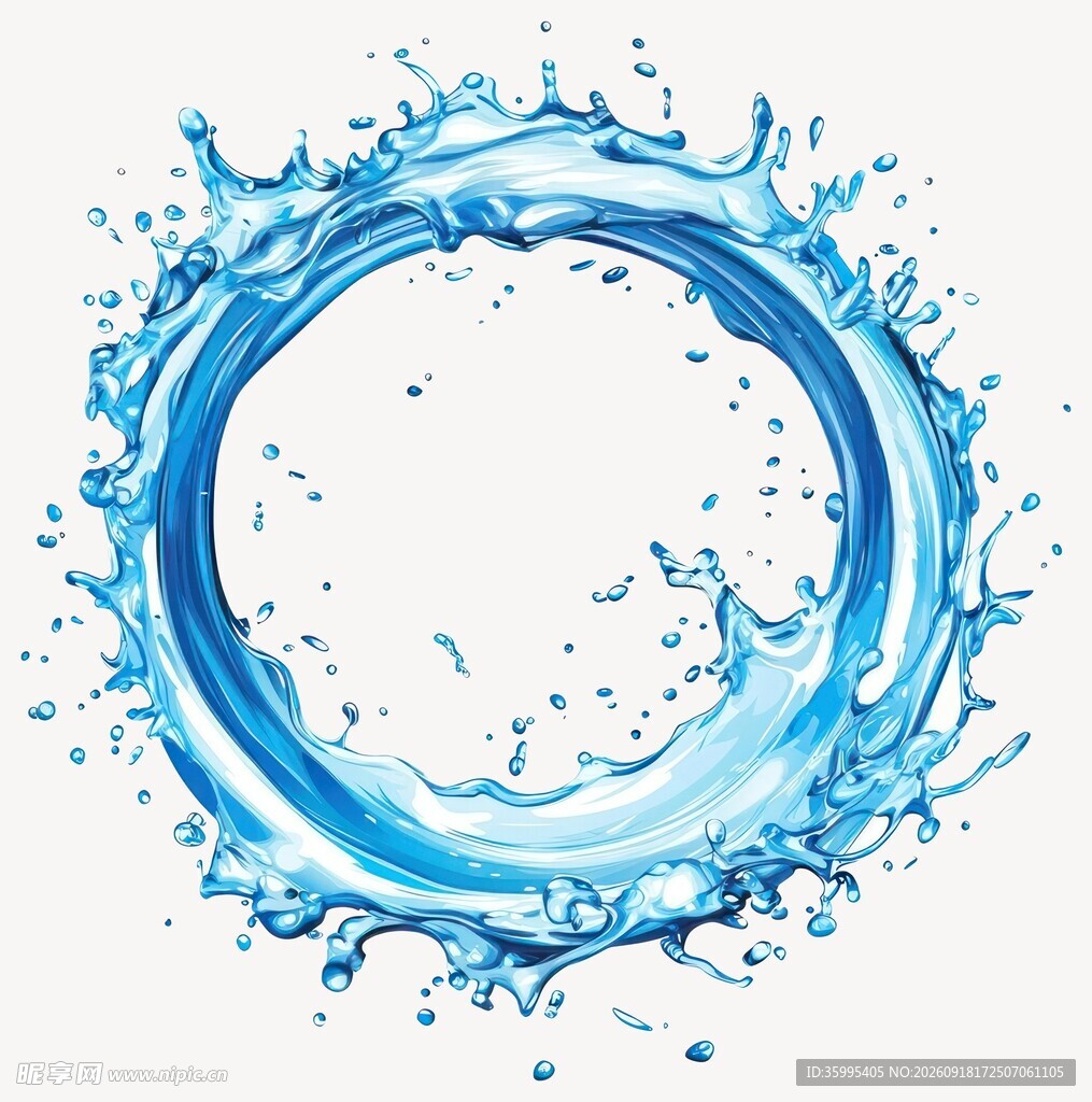水纹圆环素材