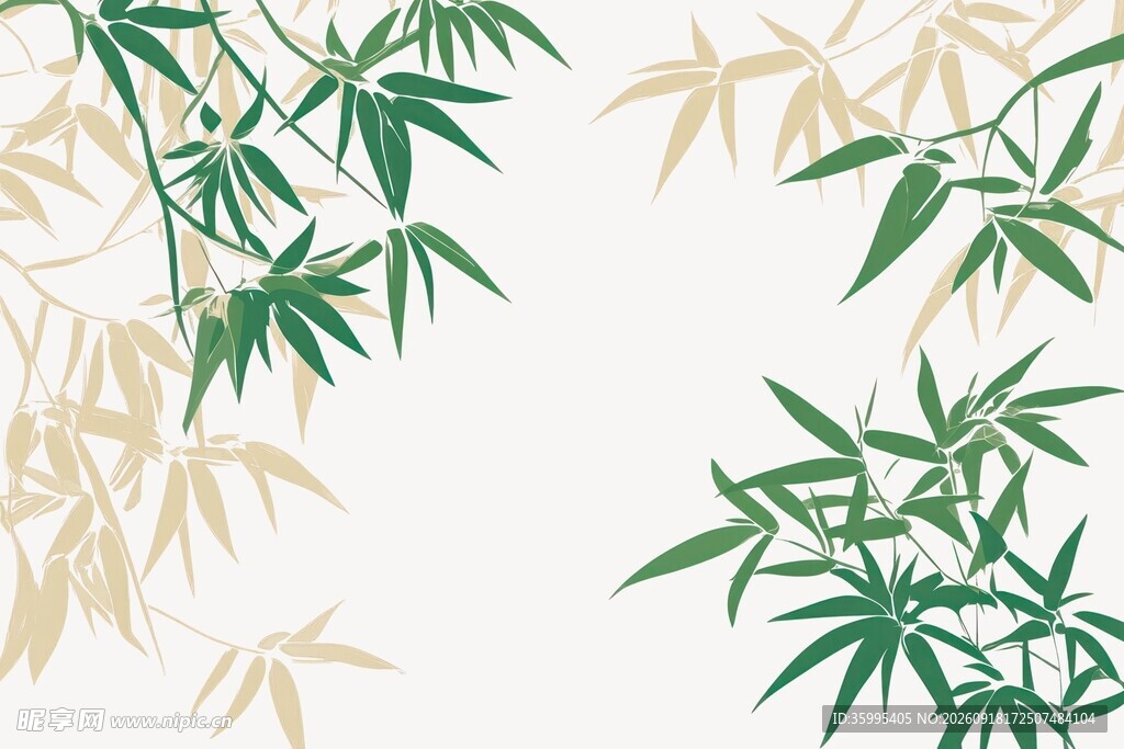 竹叶背景