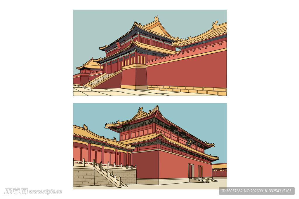 故宫古建筑屋顶特写