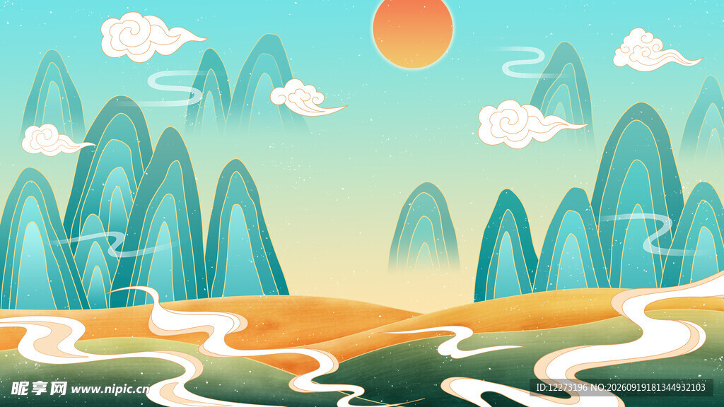 山间美景 