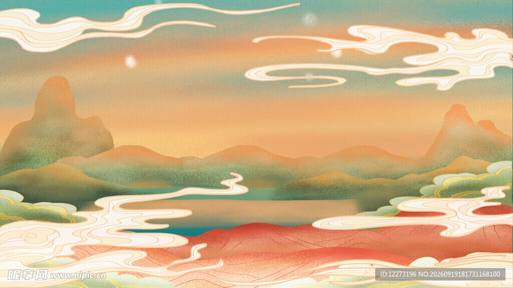 梦幻山水风景图