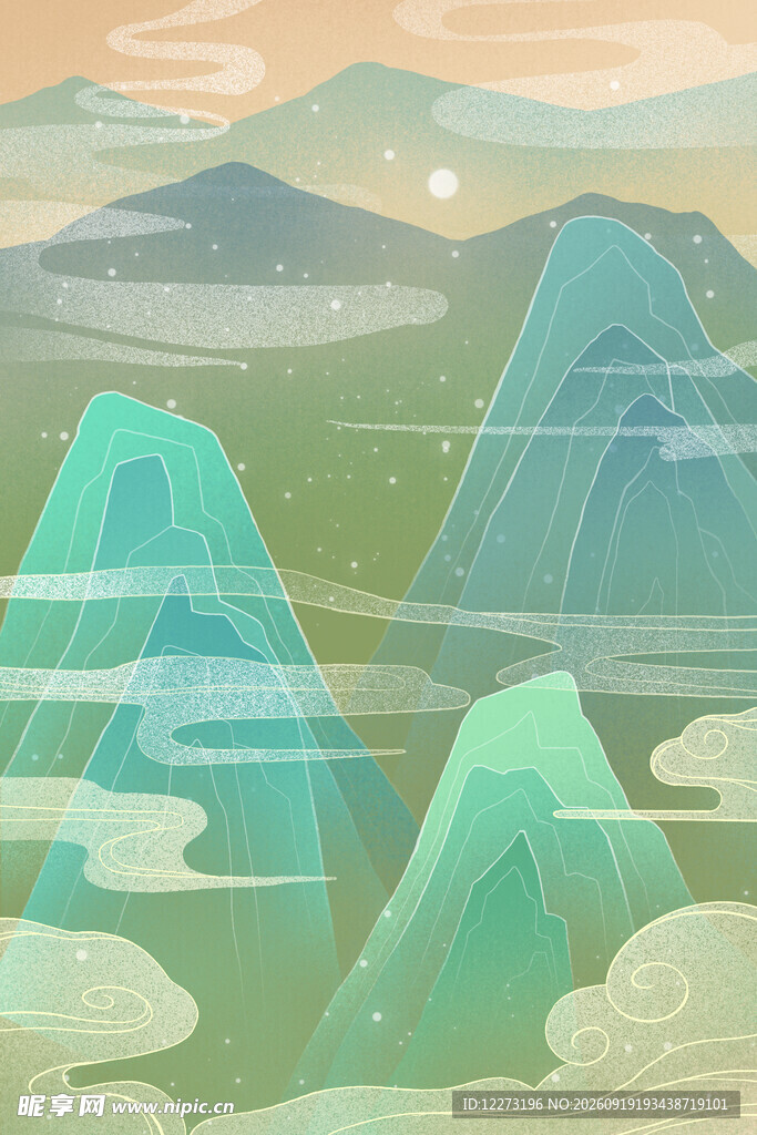 梦幻山峦云雾景观