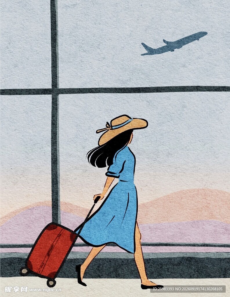 旅行插画