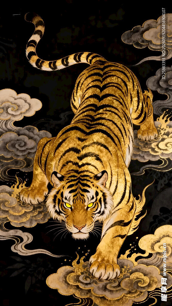 猛虎踏云图
