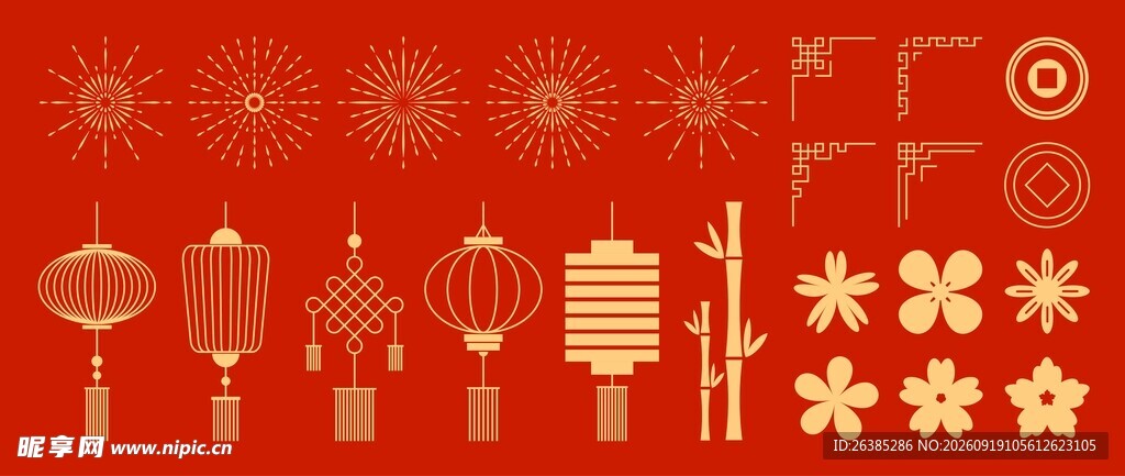 国风新春素材